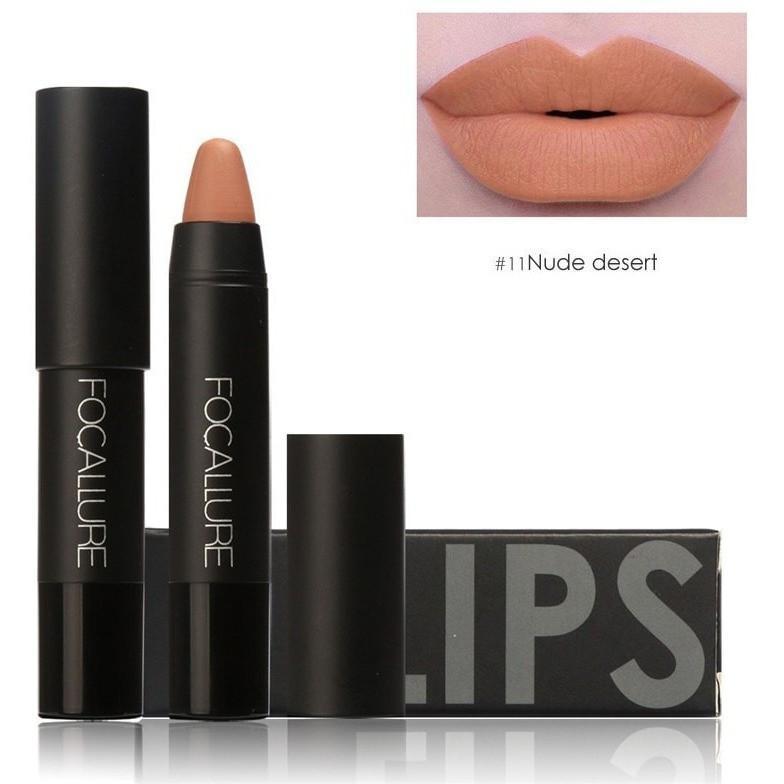 Focallure™ Matte Lipstick - #11 Nude Desert