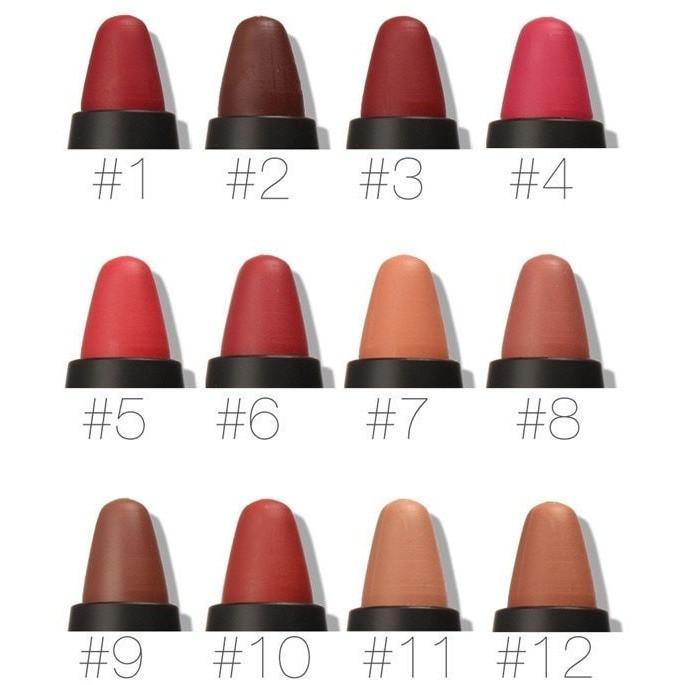 Focallure™ Matte Lipstick - #12 Chestnut
