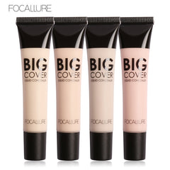 FOCALLURE Big Cover Liquid Concealer Moisturizing Oil-control Waterproof Contour Makeup Face Primer Face Cream