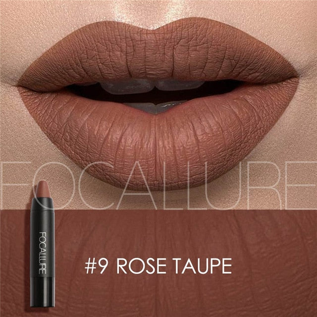 Focallure™ Matte Lipstick - #9 Rose Taupe