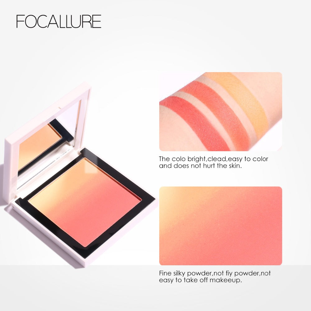 FOCALLURE SILKY POWDER OMBRE Blush #04 Coral Fna