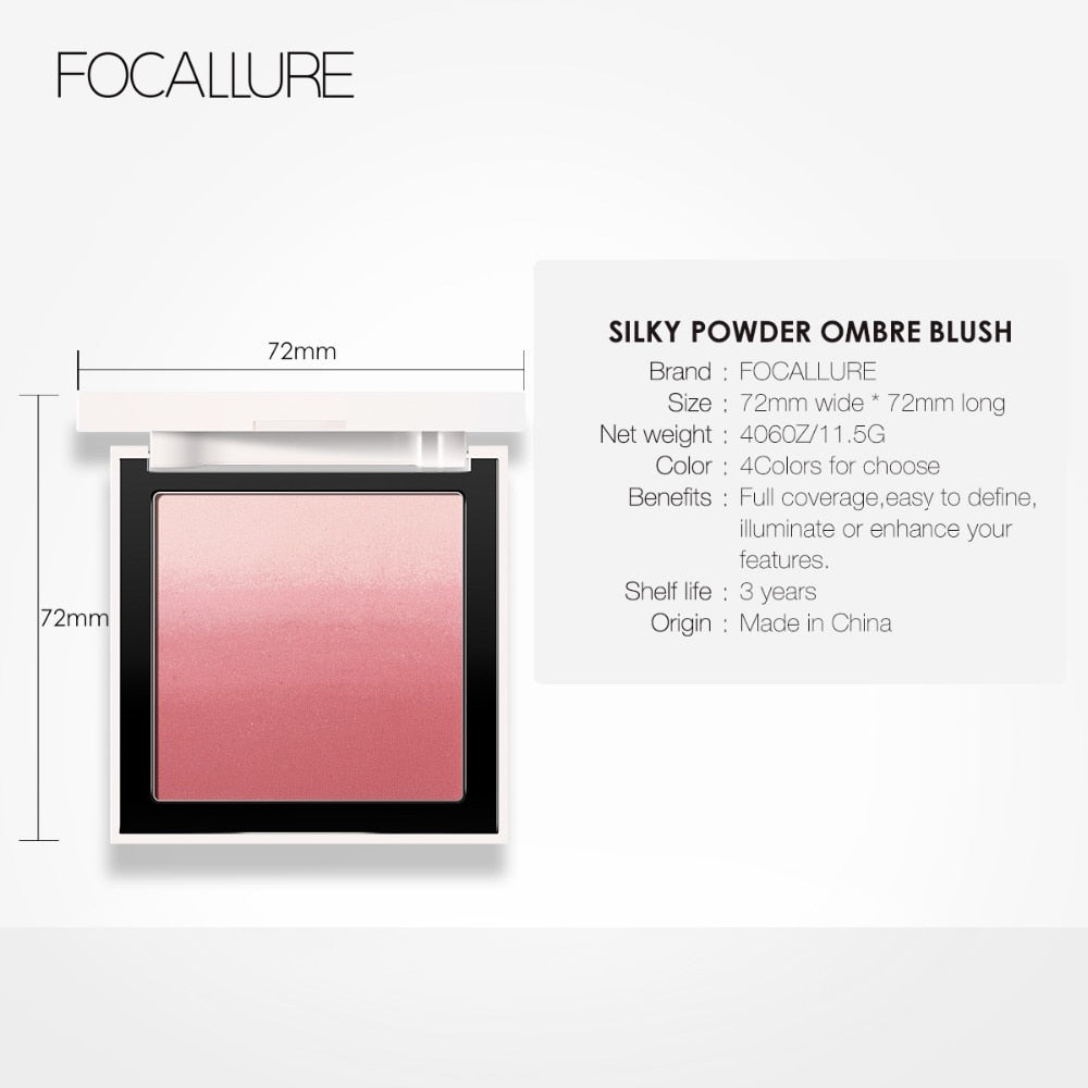 FOCALLURE SILKY POWDER OMBRE Blush #02 Grapefruit