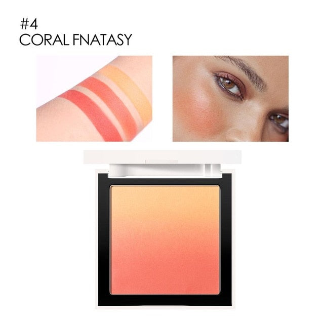 FOCALLURE SILKY POWDER OMBRE Blush #04 Coral Fna