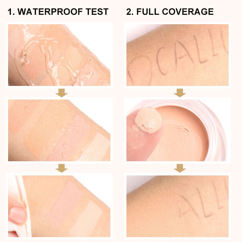 FOCALLURE Big Cover Liquid Concealer Moisturizing Oil-control Waterproof Contour Makeup Face Primer Face Cream